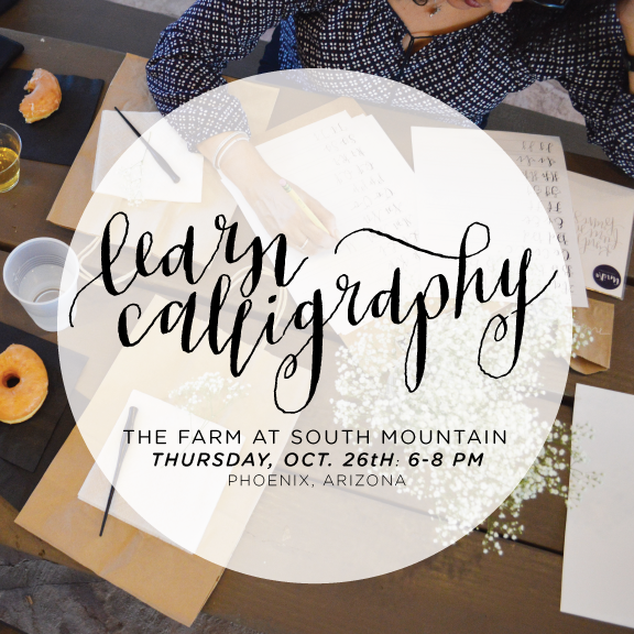 Learn Calligraphy at The Farm! – The Farm at South Mountain